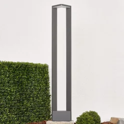 Lucande Jeny LED tuinpadverlichting, 100 cm, antraciet, aluminium