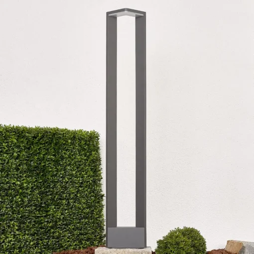 Lucande Jeny LED tuinpadverlichting, 100 cm, antraciet, aluminium