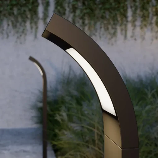 Lucande Juvia LED tuinpadverlichting, 100cm, antraciet, metaal, IP54