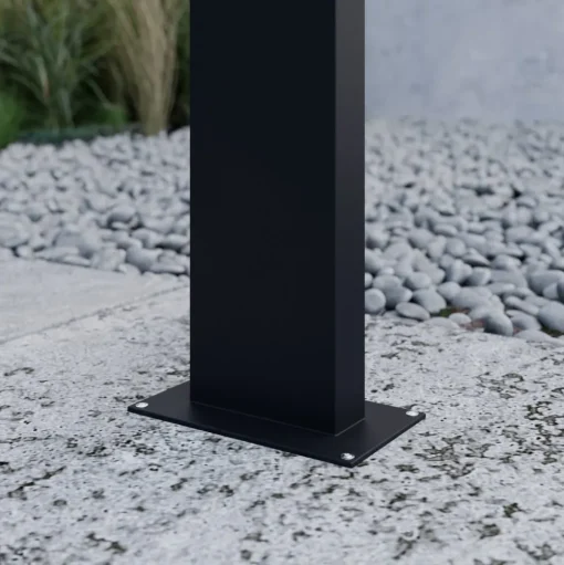 Lucande Juvia LED tuinpadverlichting, 100cm, antraciet, metaal, IP54