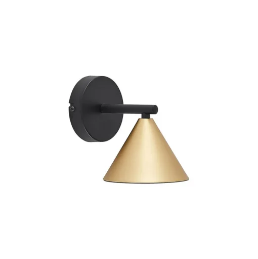 Lucande Kartio wandlamp, 1-lamp, messing