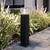 Lucande Keke sokkellamp, hoogte 50 cm, antraciet, aluminium