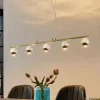Lucande Kilio LED hanglamp, 5-lamps, goud