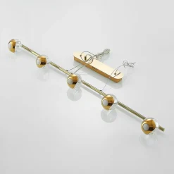 Lucande Kilio LED hanglamp, 5-lamps, goud