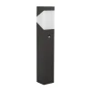 Lucande Kiran sokkellamp, 60 cm, sensor, grijs, IP44, E27