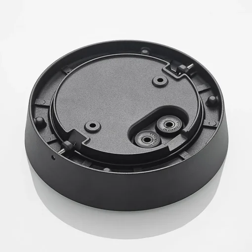 Lucande LED buiten plafondlamp Kelissa, rond, zwart