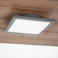 Lucande LED buiten plafondlamp Mabella, 23 cm, sensor, IP65