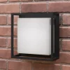 Lucande LED buiten wandlamp Ilirian, antraciet, aluminium, 25 cm