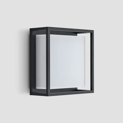 Lucande LED buiten wandlamp Ilirian, antraciet, aluminium, 25 cm