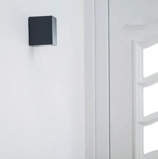 Lucande LED buiten wandlamp Tavi, antraciet, 9,5 cm, IP54