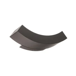 Lucande LED buiten wandlamp Lennik, 26cm, antraciet, metaal