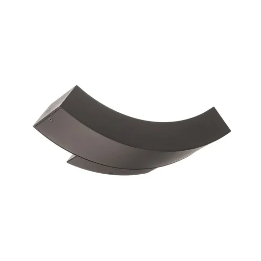Lucande LED buiten wandlamp Lennik, 26cm, antraciet, metaal