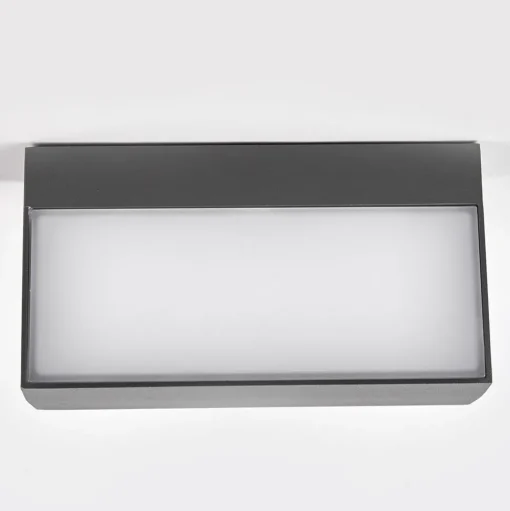 Lucande LED buiten wandlamp Lissi, 21 cm, antraciet, IP54