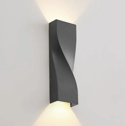 Lucande LED buiten wandlamp Tibelya, antraciet, omhoog/omlaag, IP65