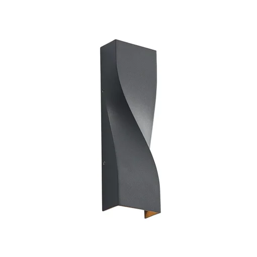 Lucande LED buiten wandlamp Tibelya, antraciet, omhoog/omlaag, IP65