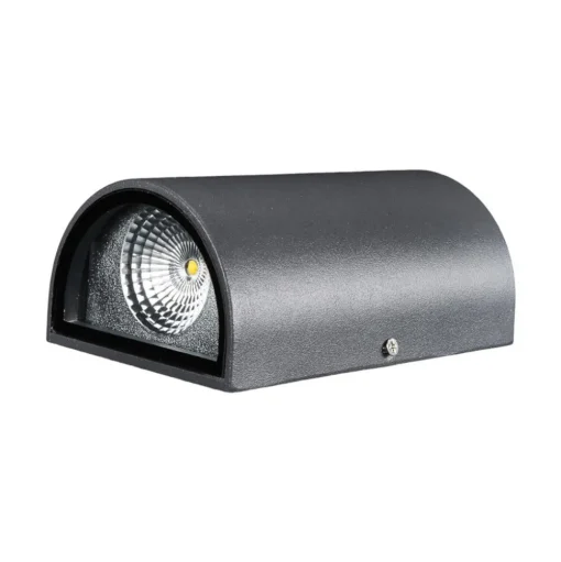 Lucande LED buiten wandlamp Jale, 16 cm, antraciet, aluminium