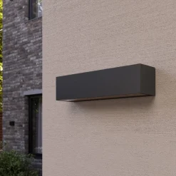 Lucande LED buiten wandlamp Tilde, antraciet, aluminium, IP65