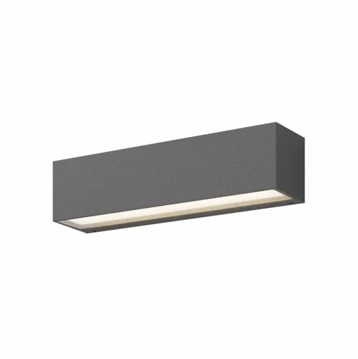 Lucande LED buiten wandlamp Tilde, antraciet, aluminium, IP65