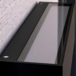 Lucande LED buiten wandlamp Tilde, antraciet, aluminium, IP65