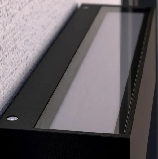 Lucande LED buiten wandlamp Tilde, antraciet, aluminium, IP65