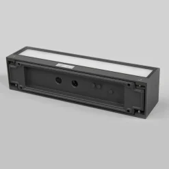 Lucande LED buiten wandlamp Tilde, antraciet, aluminium, IP65