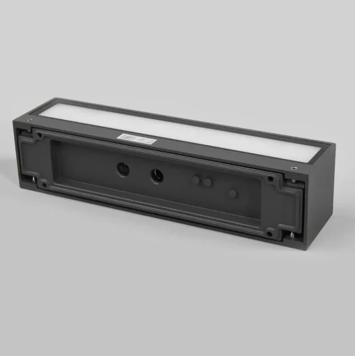 Lucande LED buiten wandlamp Tilde, antraciet, aluminium, IP65
