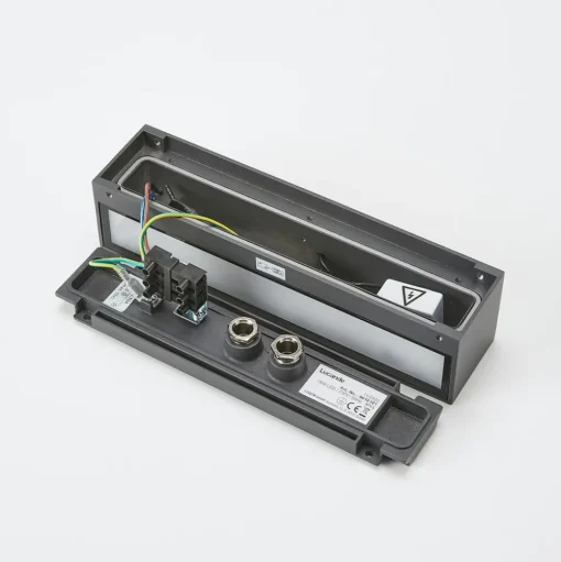 Lucande LED buiten wandlamp Tilde, antraciet, aluminium, IP65