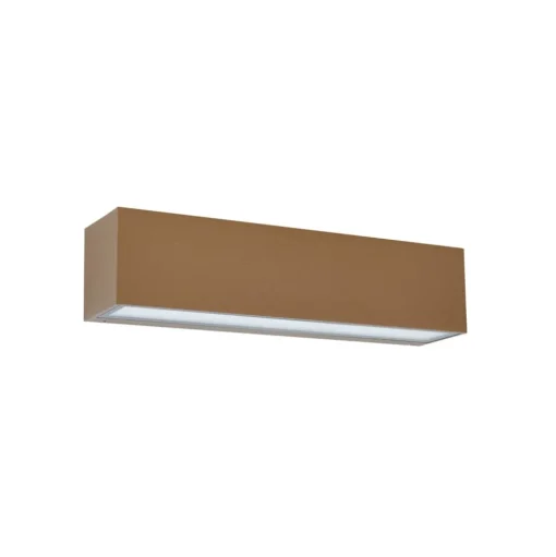 Lucande LED buiten wandlamp Lengo, 25 cm, brons, 1-lamp.