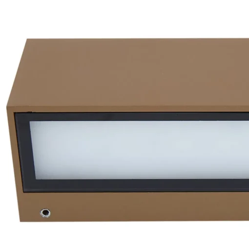 Lucande LED buiten wandlamp Lengo, 25 cm, brons, 1-lamp.