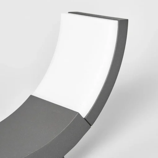 Lucande LED buiten wandlamp Timm, 20 cm, antraciet, IP54