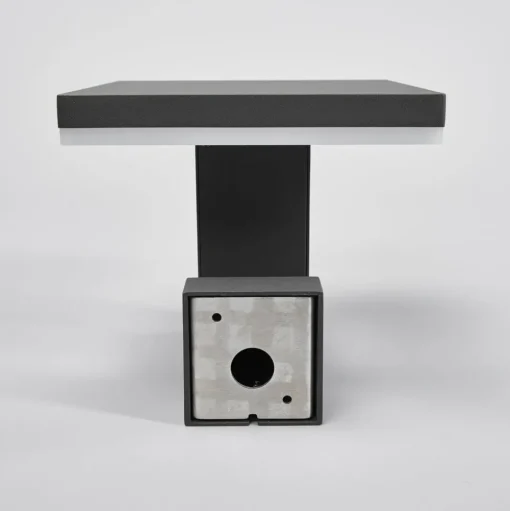 Lucande LED buiten wandlamp Olesia, 15 cm, sensor, IP54