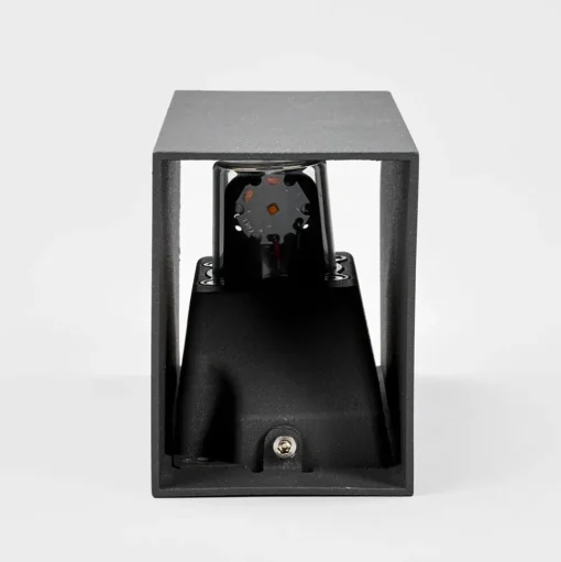 Lucande LED buiten wandlamp Mikka, 17 cm, antraciet, 2-lamps.