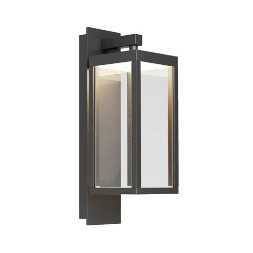 Lucande LED buiten wandlamp Ferdinand, set van 3, grijs, 38 cm