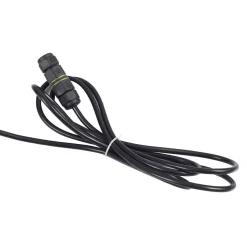 Lucande LED buitenlamp Filor, zwart, aluminium, 250 cm