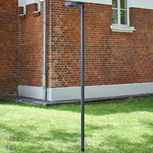 Lucande LED buitenlamp Jannis, antraciet, metaal, 200cm