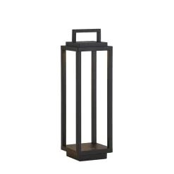Lucande LED buitenlamp Mirina, zwart, oplaadbare batterij, touchdimmer