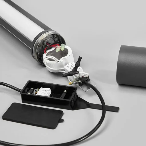 Lucande LED buitenlamp Sidny, 220 cm, antraciet, IP54