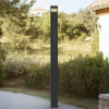 Lucande LED buitenlamp Tavion, 230 cm, antraciet, IP65