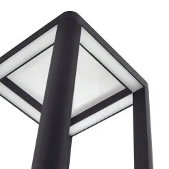 Lucande LED buitenlamp Thorvid, hoogte 180 cm, zwart