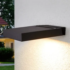 Lucande LED buitenspot Maica, antraciet, draaibaar, IP65