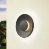 Lucande LED buitenwandlamp Kayana, zwart, aluminium, 24 cm