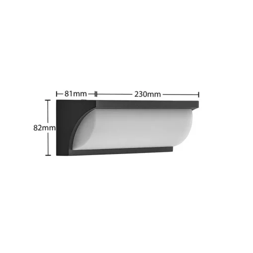 Lucande LED buitenwandlamp