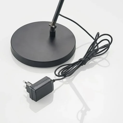 Lucande LED bureaulamp Tarris, hoogte 46 cm, zwart