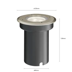 Lucande LED grondspot inbouwlamp Ava, Ø 12 cm, rond, IP67