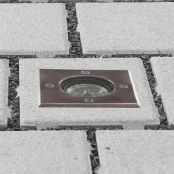 Lucande LED grondspot inbouwlamp Ava, 12 cm x 12 cm, IP67