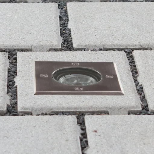 Lucande LED grondspot inbouwlamp Ava, 12 cm x 12 cm, IP67