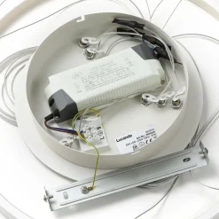 Lucande LED hanglamp Ezana, wit, metaal, Ø 80cm