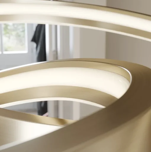 Lucande LED hanglamp Gunbritt, Ø 80 cm, zilver, dimbaar