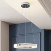 Lucande LED hanglamp Lyani, Ø 50 cm, chroom, dimbaar