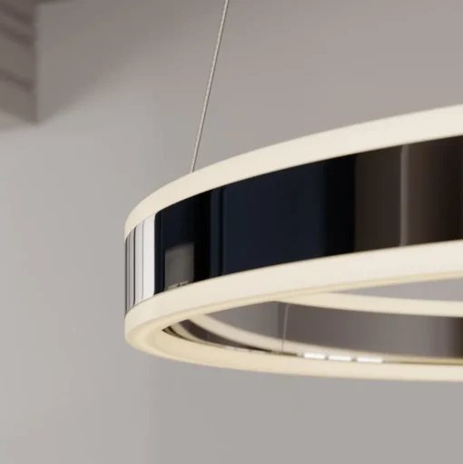 Lucande LED hanglamp Lyani, Ø 50 cm, chroom, dimbaar